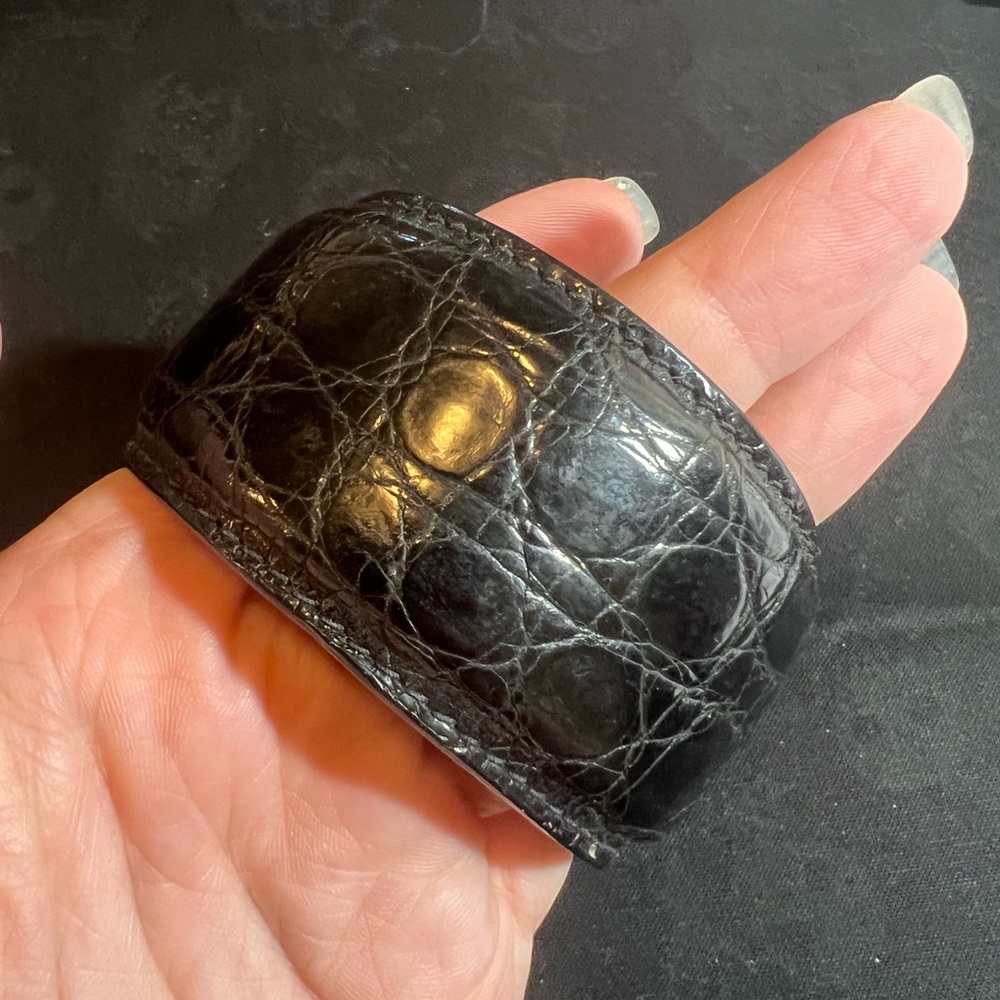 Authentic PRADA Leather Bangle Bracelet